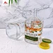 750ml customerized square vodka whiskey wine bottle